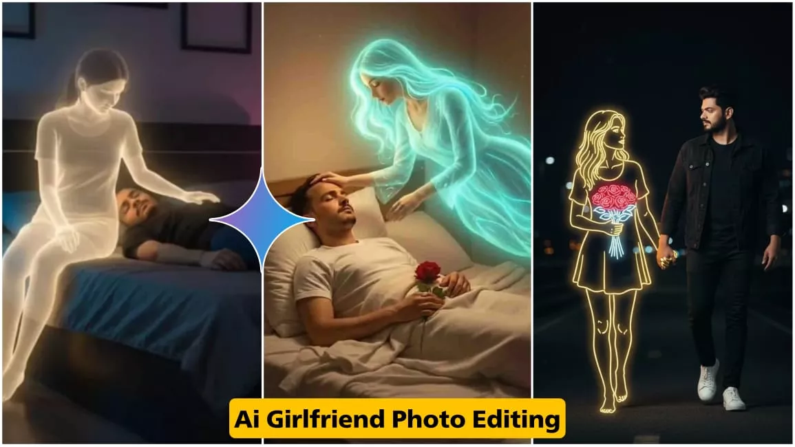 Google Gemini Neon Girl Ai Photo Editing Prompts 2025