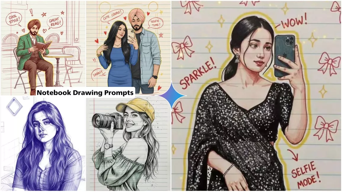 Notebook Drawing Ai Photo Editing Prompts