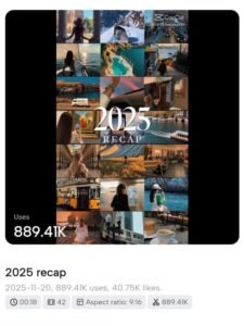 2025 Recap Moment Reels Capcut Templates