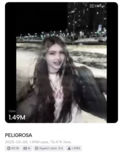 Peligrosa CapCut Template Link