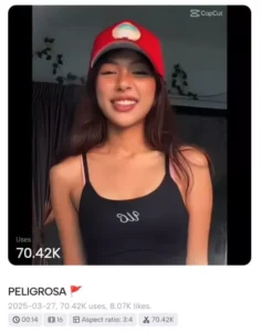 Peligrosa CapCut Templates