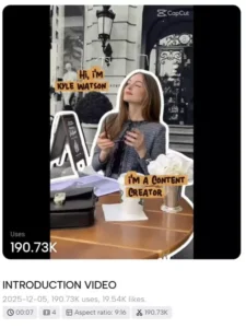 Introduction Capcut Template Link