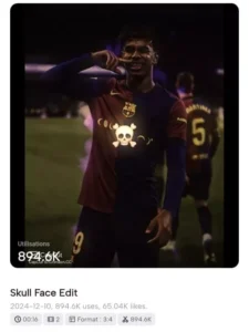 Skull Emoji Capcut Template Link