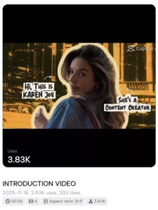 Trending Introduction Capcut Template