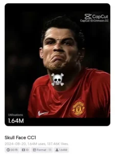Trending Skull Emoji Capcut Template 2026