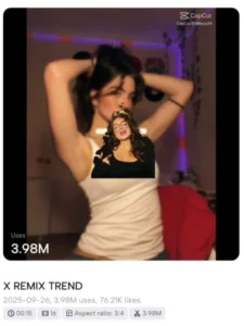 X Remix Trend Capcut Template Link 2026