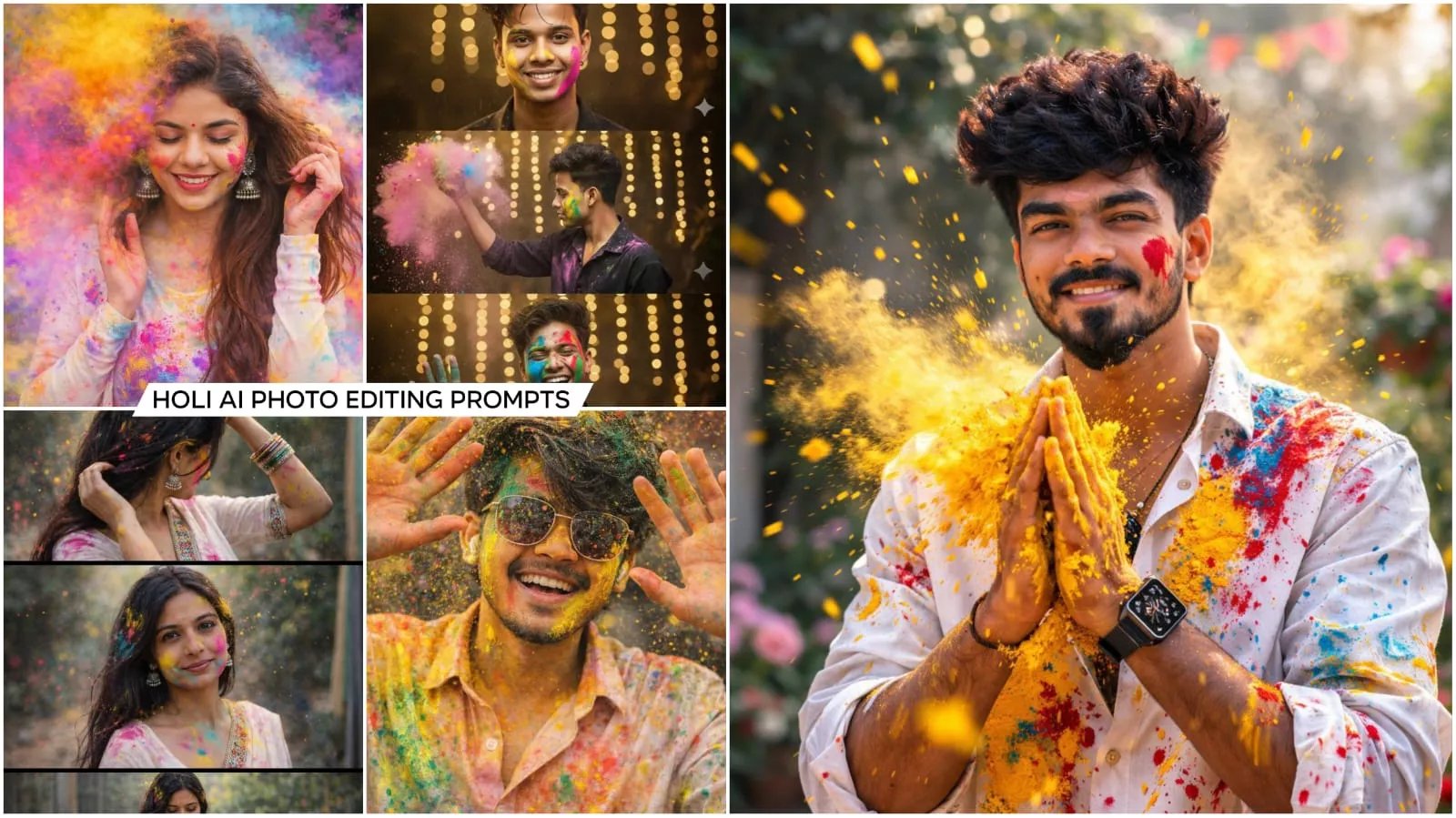 2026 Happy Holi Ai Photo Editing Prompts Gemini