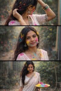 Girls Happy Holi Ai Photo Editing Prompts 2026