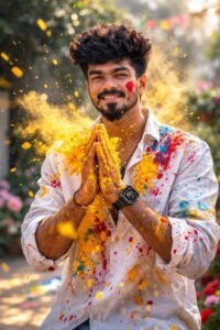 Google Gemini Happy Holi Ai Photo Editing Prompts Boys Realistic
