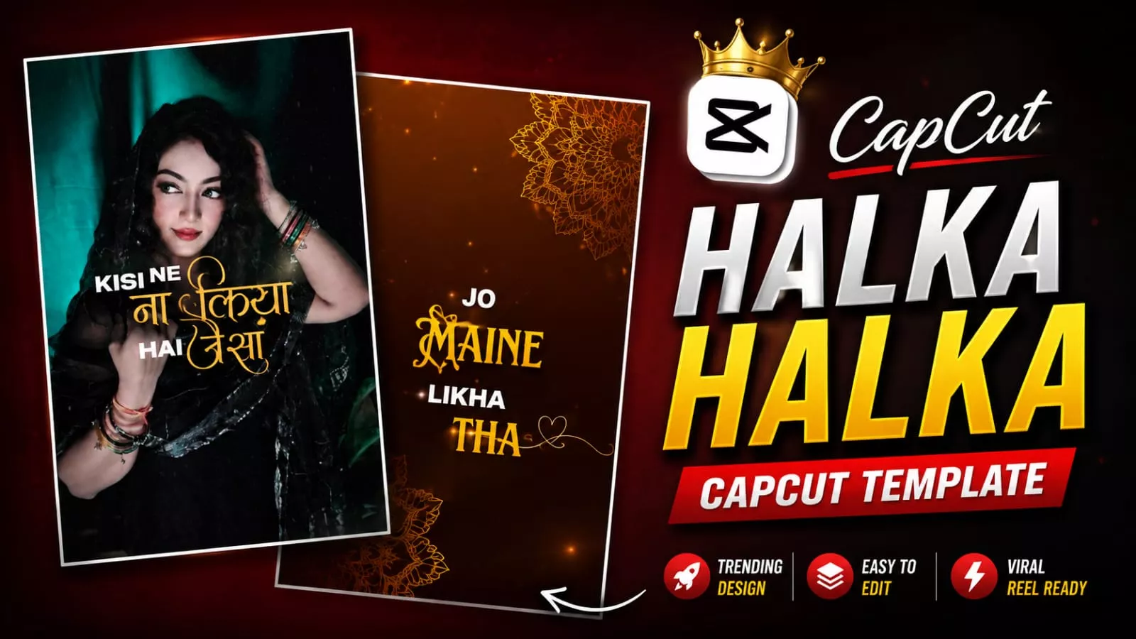 Halka Halka Capcut Template Link
