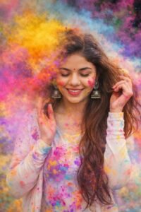 Realistic Happy Holi Ai Photo Editing Prompts