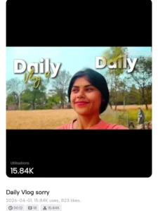 Working Daily Mini Vlog Capcut Template