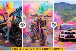 Holi Bike Car Ai Photo Editing Prompts