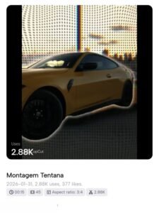 New Montagem Tentana Capcut Template 2026