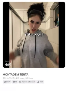 Trending Montagem Tentana Capcut Template