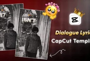 Attitude Dialogue Capcut Template