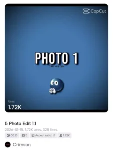 Trending Blue Emoji Trend Capcut Template