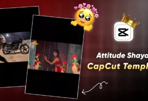 Attitude Shayari Capcut Template