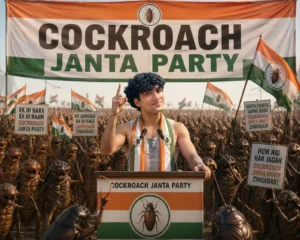 COCKROACH JANTA PARTY BANNER Ai PHOTO EDITING PROMPTS