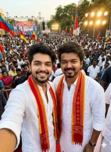 Selfie With Thalapati Vijay Ai photo Editing Prompts