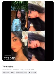 Tere Naina Capcut Template 2026