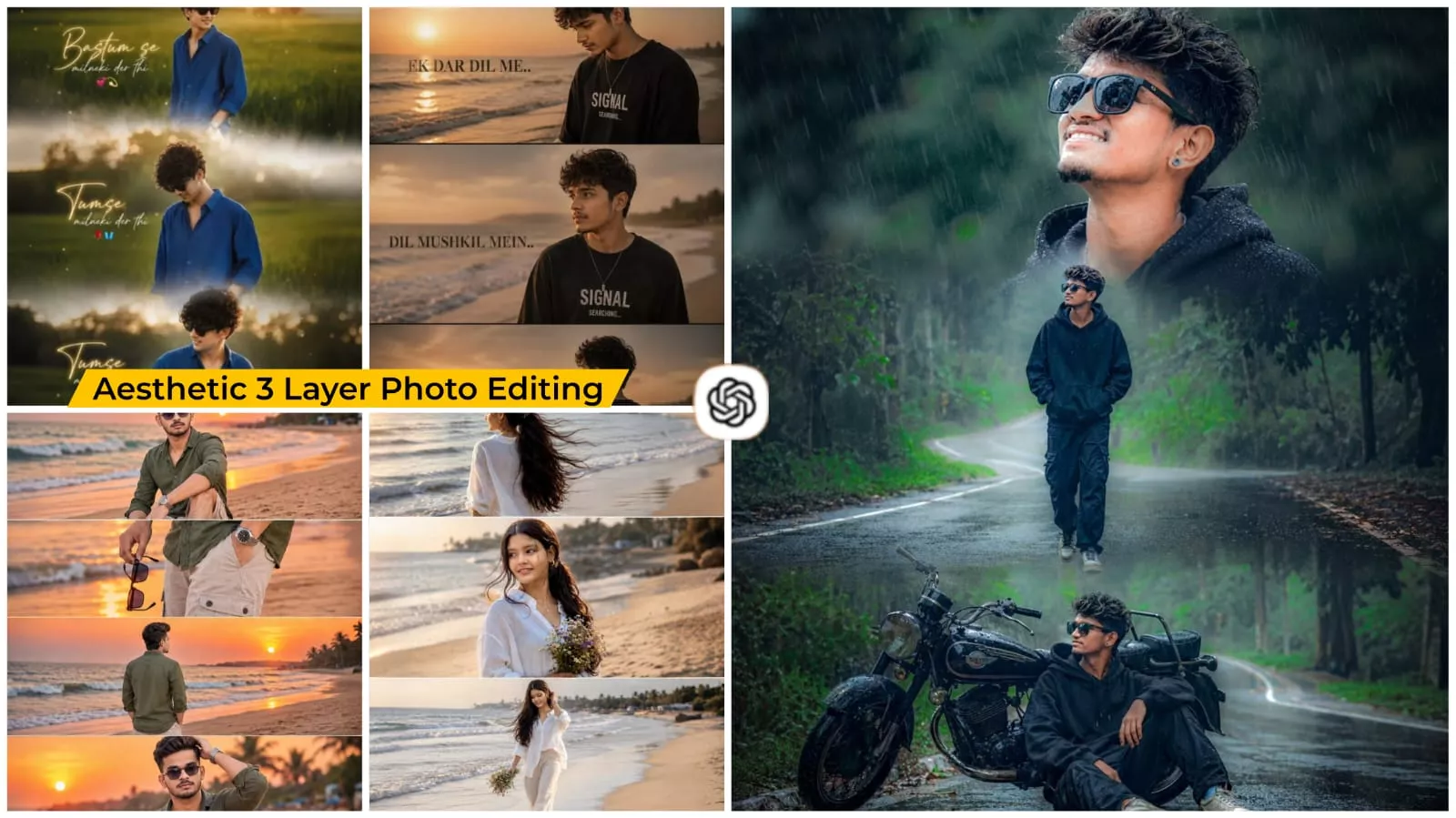 Three Layer Aesthetic Ai photo Prompt Chatgpt