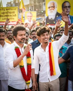 Victory Of Thalapati Vijay Ai photo Editing Prompts