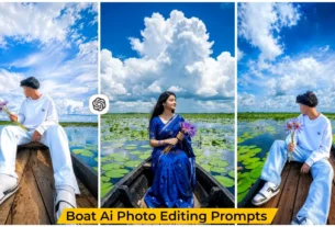 Lake Boat Ai Photo Editing Prompt