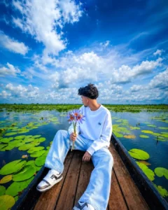 Trending Lake Boat Ai Photo Editing Prompt