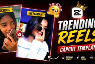 Instagram Vs School Capcut Template 2026