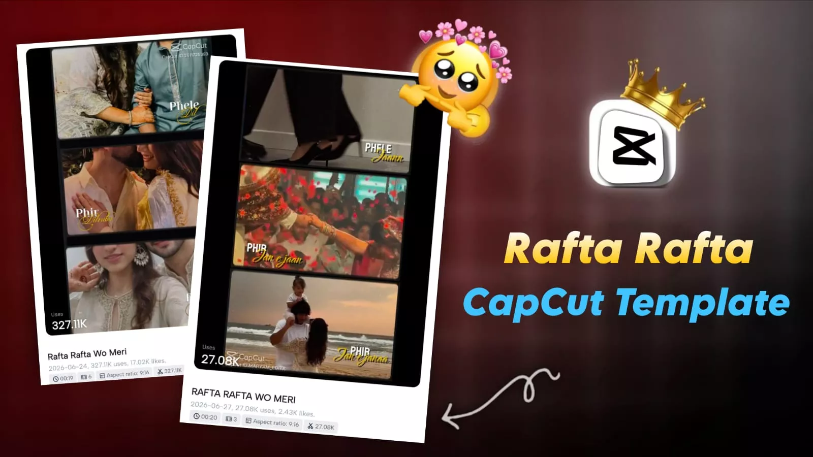 Rafta Rafta Capcut Template