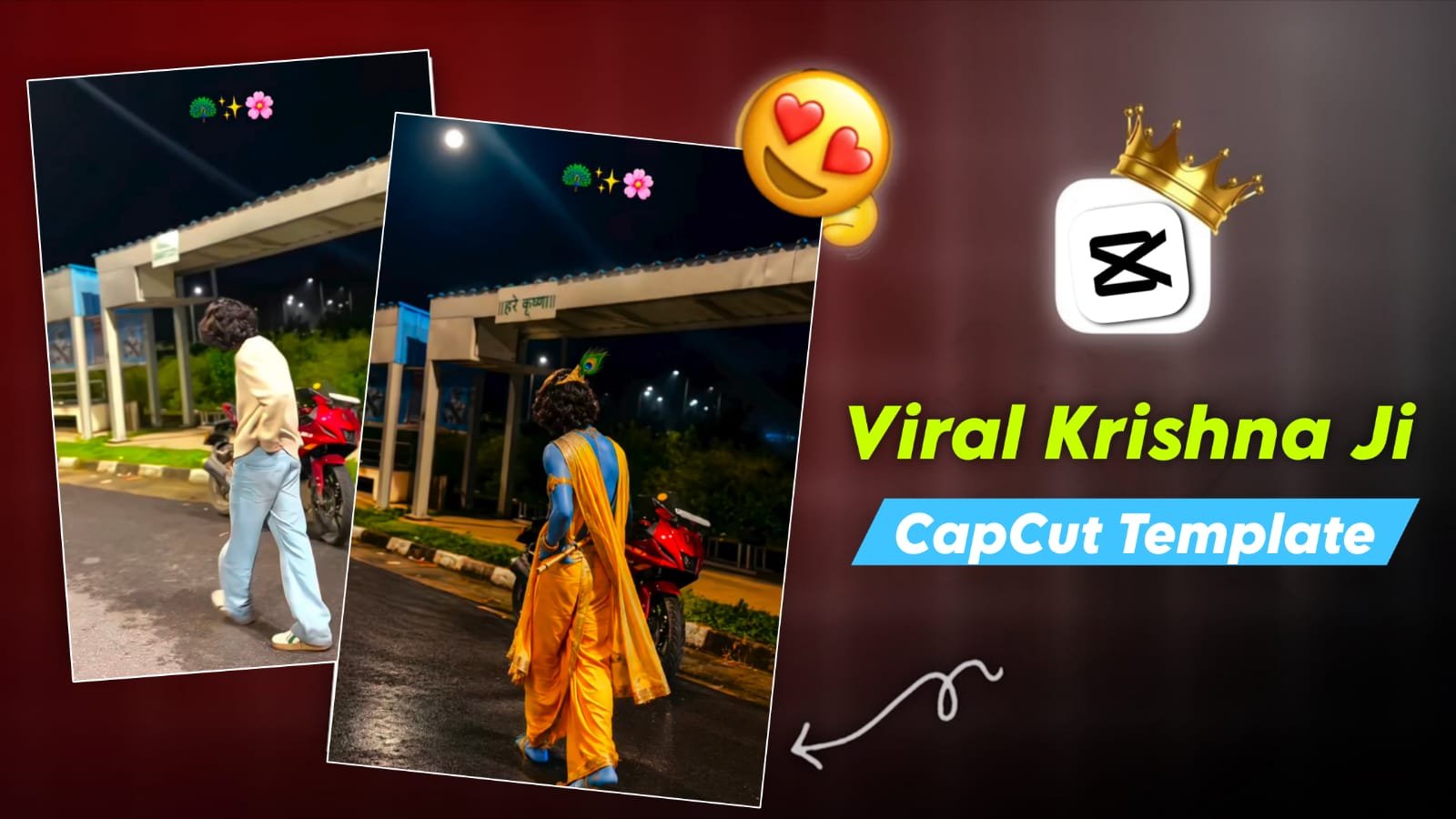 Lord Krishna Capcut Template