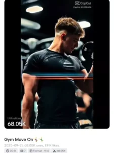 Gym Edit Capcut Template